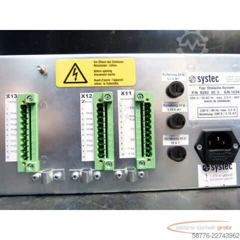 Komponens  systec P/N 8292 EC 3 Dreiachssystem    !