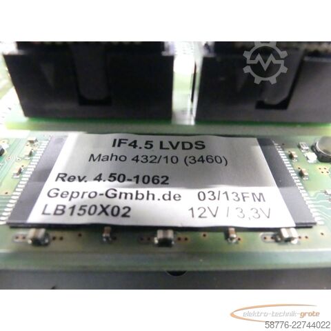 Komponens  TFT Monitor/Bildschirm für Deckel, Philips und Maho 432/10 SN: 153197