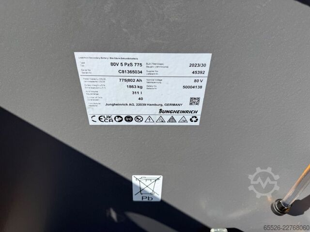 전동 4륜 지게차 Jungheinrich EFG 425 / Triplex 5500 mm / NEUGERÄT
