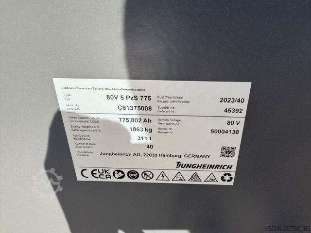 전동 4륜 지게차 Jungheinrich EFG 425 / Triplex 5500 mm / NEUGERÄT