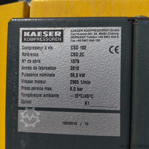 винтов компресор Kaeser CSD102