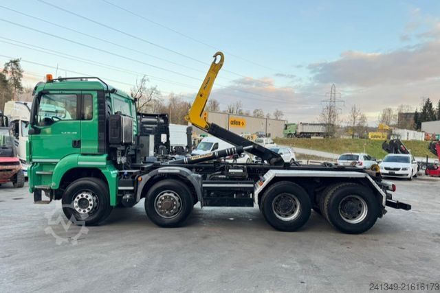 Camion benne à bras amovible MAN TGS 35.480 8x6H Palfinger 26T