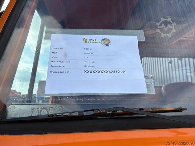 Kofer UNIMOG 424 + 4X4 + BJ 1977 + MANUAL + 261666 KM + HYDR...