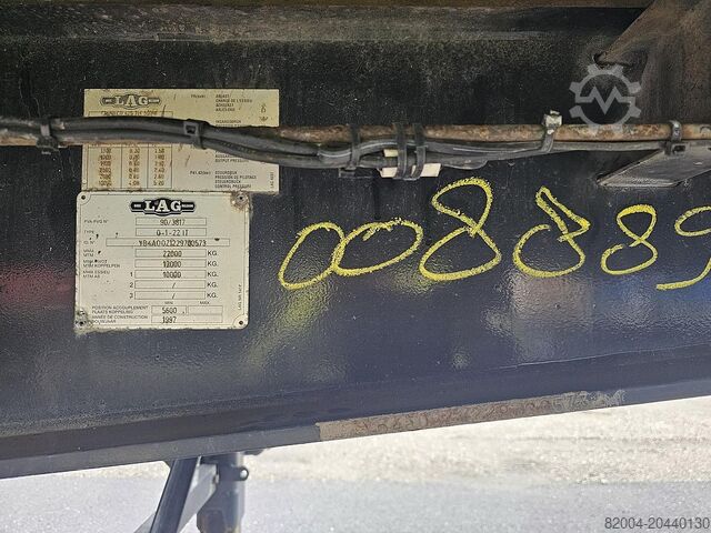 מיטה שטוחה LAG 1 AS | NO STEERING | DUTCH TRAILER OV-83-YT | F...