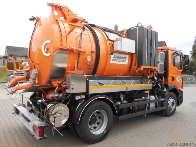 Vacuümtankwagen MAN TGM 18.320 4x2 BL / Faros 10/1