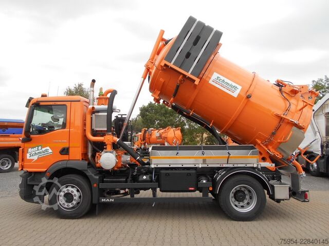 Vacuümtankwagen MAN TGM 18.320 4x2 BL / Faros 10/1