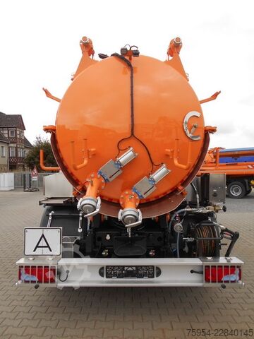 Vacuümtankwagen MAN TGM 18.320 4x2 BL / Faros 10/1