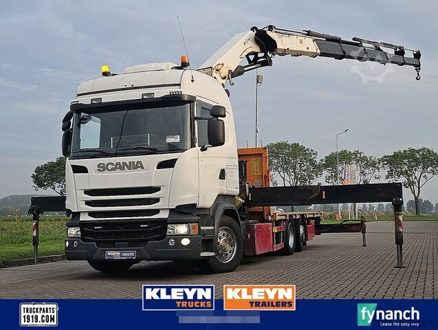 รถพ่วงแพลตฟอร์ม SCANIA R450 HMF 5020