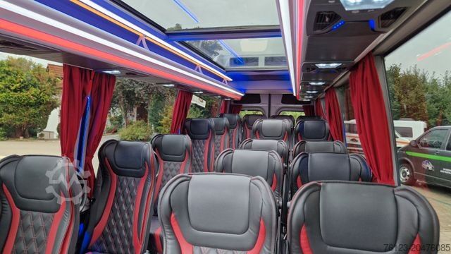 Minibus MERCEDES-BENZ 519 und 517 Glasdach XXL 20 Sitze Stock