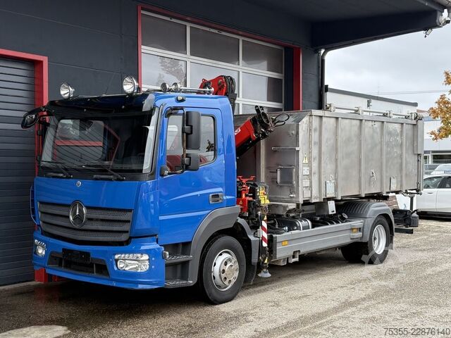 شاحنة قلابة MERCEDES-BENZ Atego 1524 Kadaver FASSI Kran Kipphydr. Klima