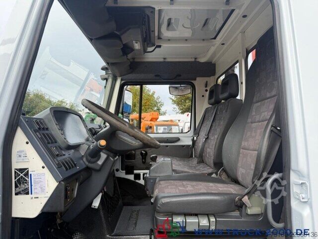 Tovornjak s ploščadjo Unimog U4000 4x4 Palfinger Kran PK10501 Hakenhöhe 11,5M