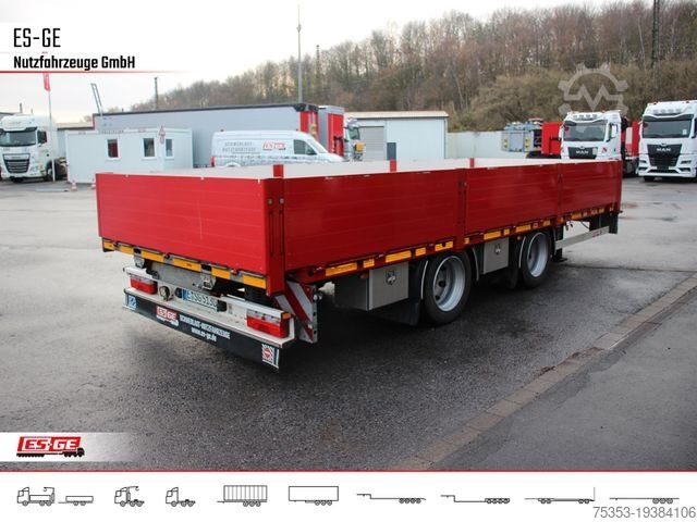Remorcă cu platformă de lucru ES-GE Tandemanhänger - Containerverr.