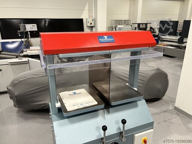 Book binding machine Karl Tranklein ZP 39 two-station hydraulic bookbinding press