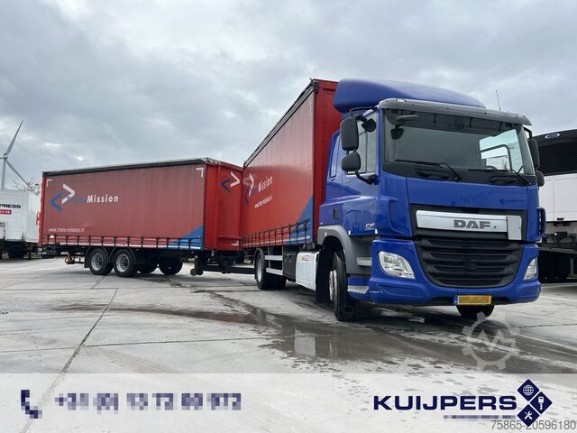 Stumdomas tentas DAF CF 370 FA + Pacton MXD 218 / Curtainside Combi ...