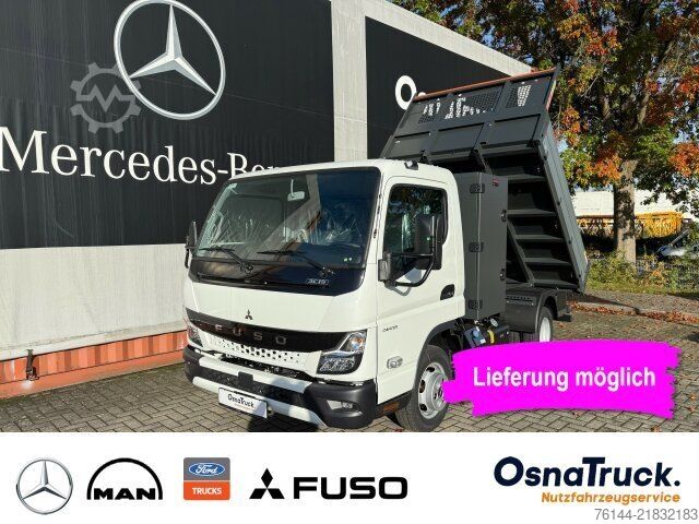 自卸货车面包车 FUSO 3C15 Hinterkipper+Box Klima,AHK 3,5t,Diff.-Sp.