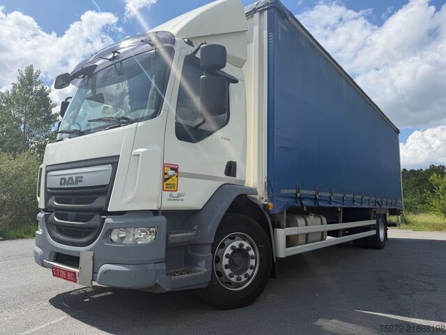 Truk bak datar dengan terpal DAF LF 290 19T EURO 6 TAULINER