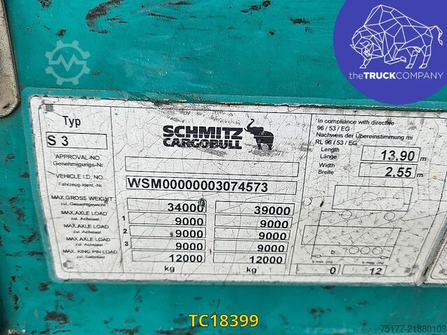 सरकते तिरपाल Schmitz Cargobull 