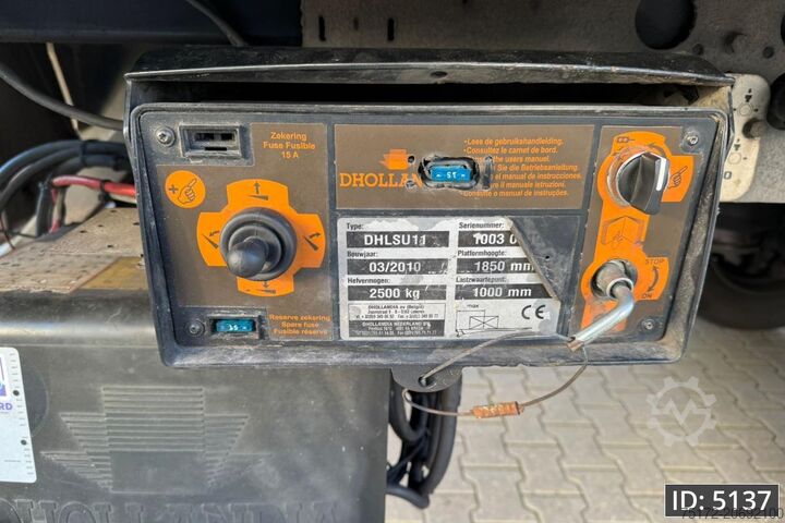 Розсувні тенти Pacton TBD.2 / DHOLLANDIA 2500kg / Steering axle