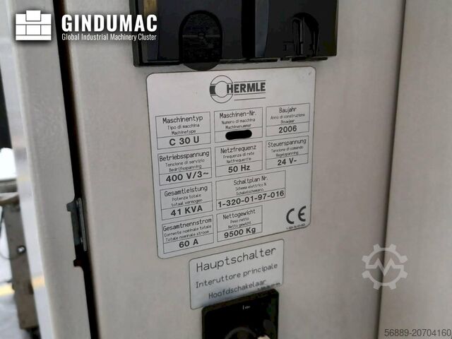 Vertikálne obrábacie centrá HERMLE C30U