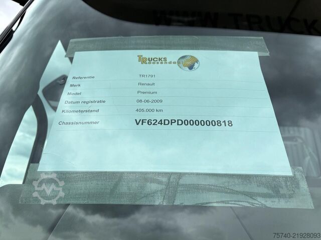 Sistem lengan pengait Renault Premium 370DXI + HMF 1430 K3 + 6X4 + HOOKSYTEM ...