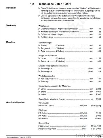 Оборудование для кругового скейвинга (вальцево-шевинговый станок) GLEASON 100PS