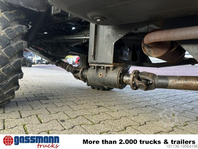 Sonderausbau-Transporter Unimog U52 411 4x4, Schmidt Schneefräse mit Separatmotor