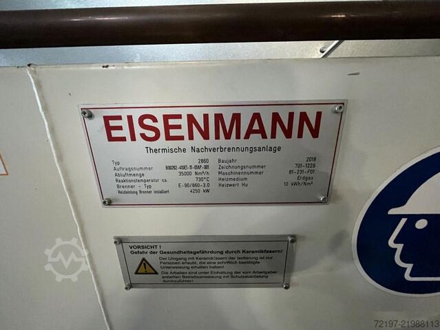 Instalație termică de postcombustie EISENMANN 2860