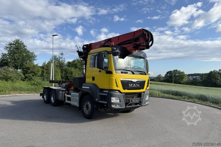 ট্রাকে সংযুক্ত ক্রেন MAN TGS 33.480 6x4 SRX47 / Swiss-Vehicle