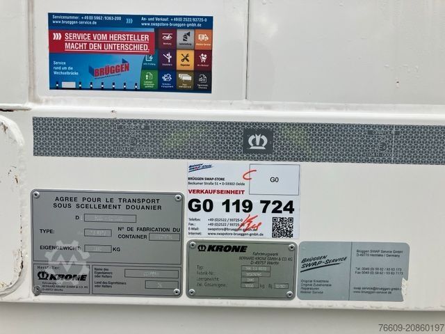 Anhänger-Wechselpritsche KRONE Wechselbrücke Koffer