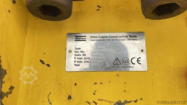Atlas Copco Atlas Copco MG 1500 Sortiergreifer Lehnhoff MS20 Atlas Copco Atlas Copco MG 1500 Sortiergreifer Lehnhoff MS20