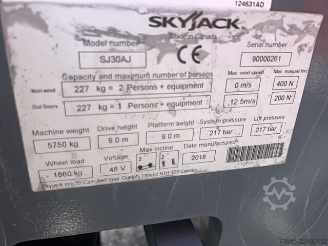 व्यक्त कार्य मंच Skyjack SJ30AJ