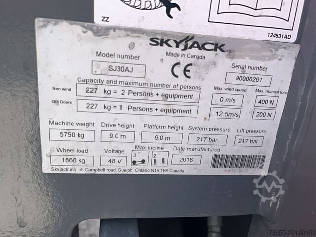 व्यक्त कार्य मंच Skyjack SJ30AJ