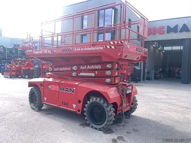 कैंची लिफ्टिंग टेबल PB Lifttechnik PB S151-19E 4x4 (15m)