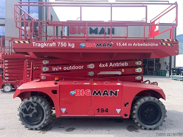 कैंची लिफ्टिंग टेबल PB Lifttechnik PB S151-19E 4x4 (15m)