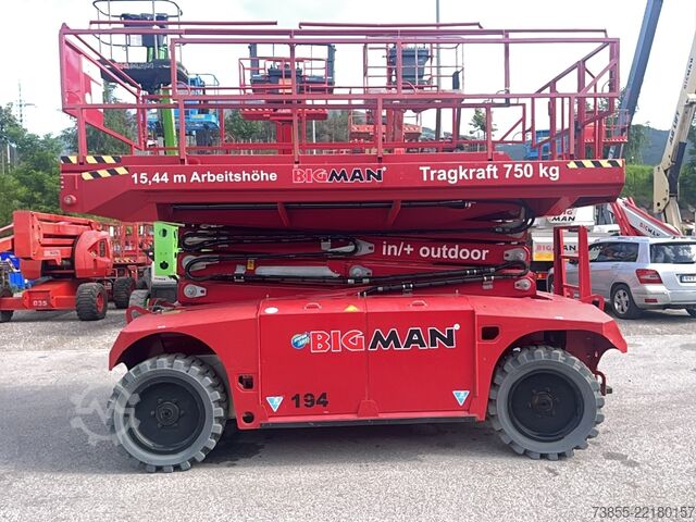 कैंची लिफ्टिंग टेबल PB Lifttechnik PB S151-19E 4x4 (15m)