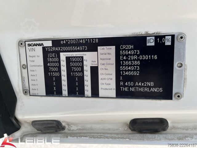 Standaard trekker SCANIA R 450A4x2NB*Hydraulik*VollLuft*Standklima*