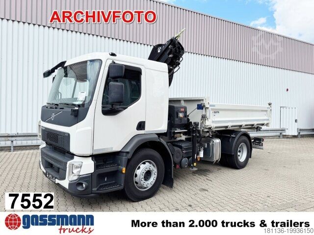 Kiepwagen Volvo FL 280 4x4 mit 10-13 m/t Kran