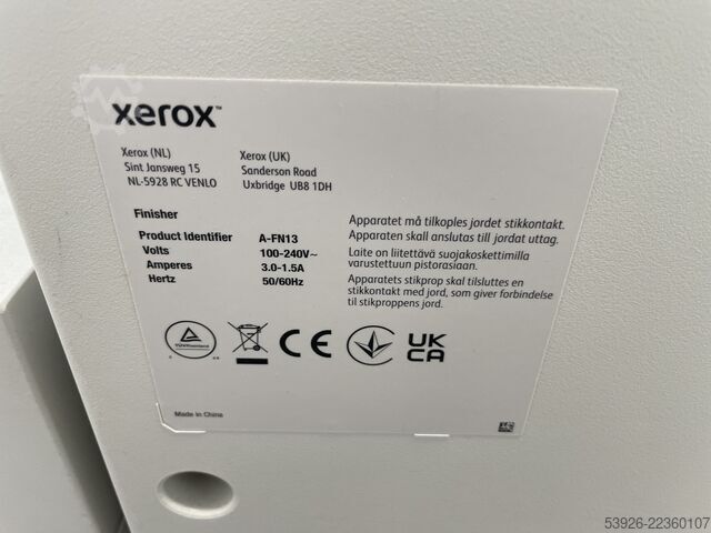 Máquina de impresión digital Xerox Versant 4100 Press incl. Finisher, Paper Deck