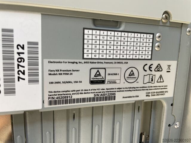Digitaaltrükimasin Xerox Versant 4100 Press incl. Fiery, Finisher, Paper Deck