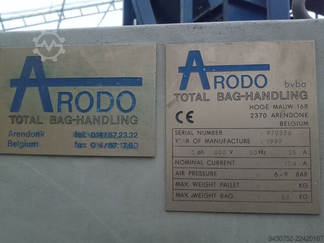 Kompletna linija za pakovanje agregata Arodo Total Bag-Handling