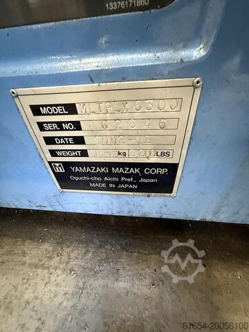 Notaður CNC rennibekkur framleiðandi MAZAK, gerð MULTIPLEX 6300 MAZAK MULTIPLEX 6300