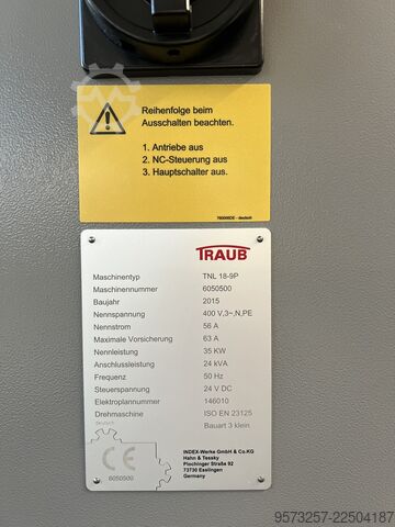 Automatisk svarv Traub TNL 18-9 P