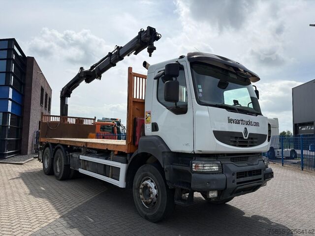 Platform römorku Renault Kerax 380 6x4 Full Steel / Hiab 166B-3 / Remote...