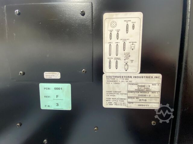 Tour CNC XYZ Machine Tools Proturn SLX 355 ProtoTRAK CNC Gap Be
