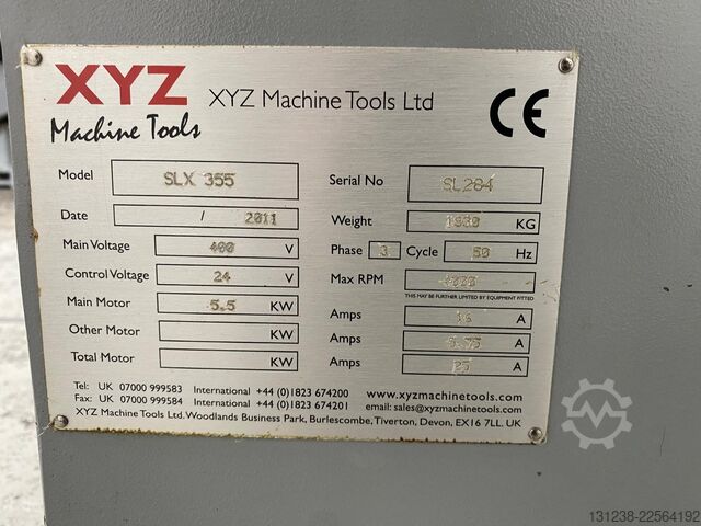 Tour CNC XYZ Machine Tools Proturn SLX 355 ProtoTRAK CNC Gap Be