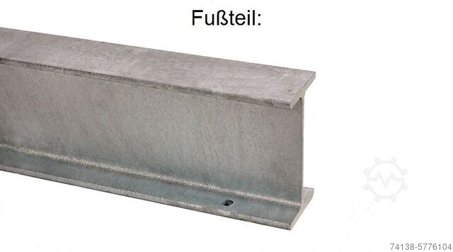 Estante de alta resistencia 4 Stück Kragarmregal-Ständer einseitig Höhe 3 m / Nutztiefe 1,2 m / Länge 4 m