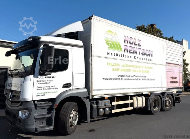 Camión plataforma con toldo MERCEDES-BENZ 2530 ANTOS, Wingliner li., 6x2, Lenkachse