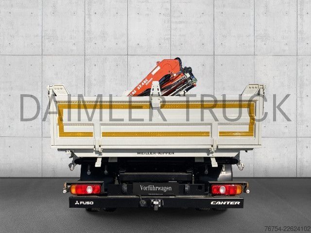 डंपर ट्रक FUSO Mitsubishi Canter 9C18 AMT Kran Kipper Klimaaut.