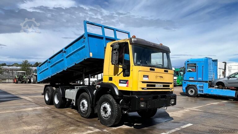 Tipper Iveco EUROTRAKKER 340 E 34 (POMPE MANUELLE / LAMES / ...