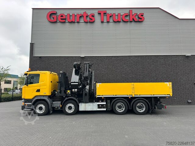 Kranbil Scania G450 8X4 BAKWAGEN + PALFINGER PK 110002 = JIB P...